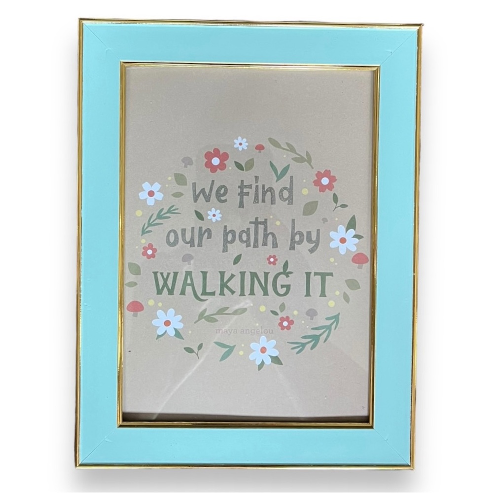 We Find Our Path Craft and Art Word Art Framed Print Kids Baby Office Rec Room